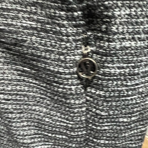 Lululemon Athletica Daily Yoga Black/Gray Coco Pique Jacket Size 8 - Picture 8 of 11